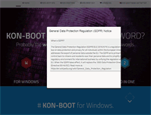 Tablet Screenshot of kon-boot.com